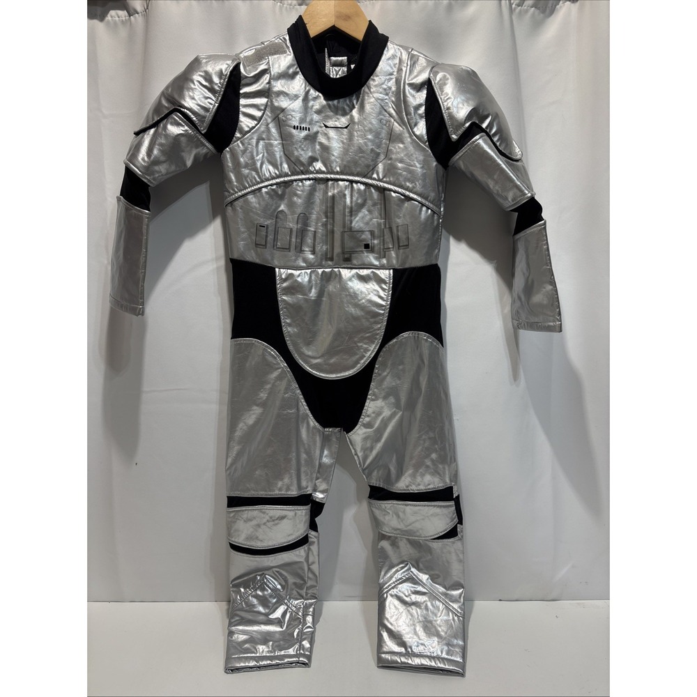 Disney Boys size 5/6 silver Halloween Costume Just Jumpsuit padded Star Wars